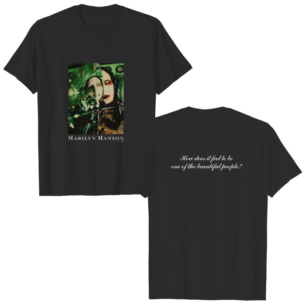 Marilyn Manson 2 sided Shirt How Does It Feel To Be One Of The Beautiful People